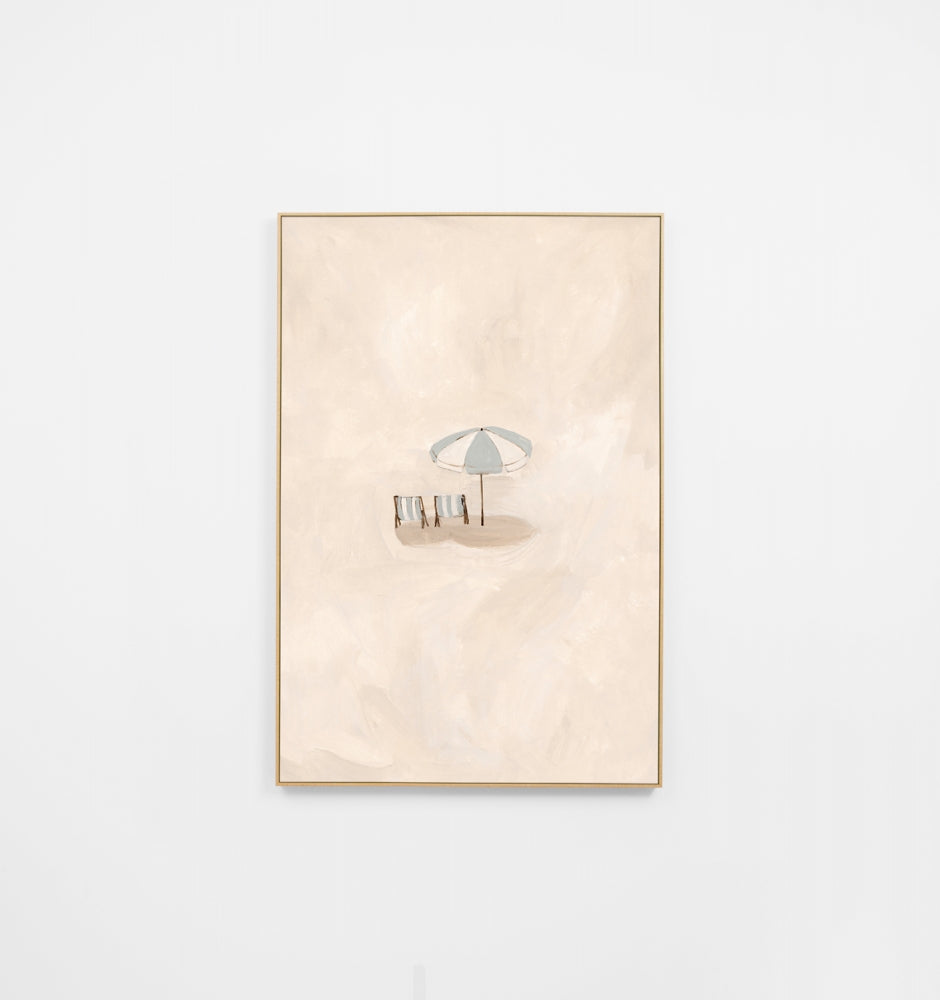 Beach Date Blue Canvas by Middle of Nowhere