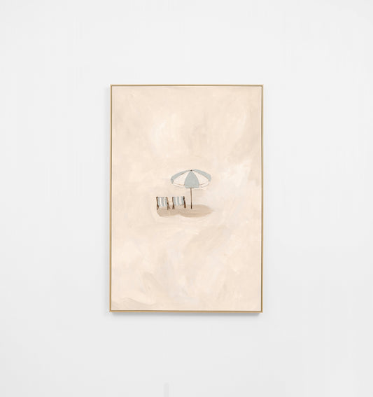 Beach Date Blue Canvas by Middle of Nowhere
