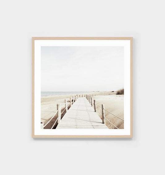 Faded Boardwalk Print by Warranbrooke