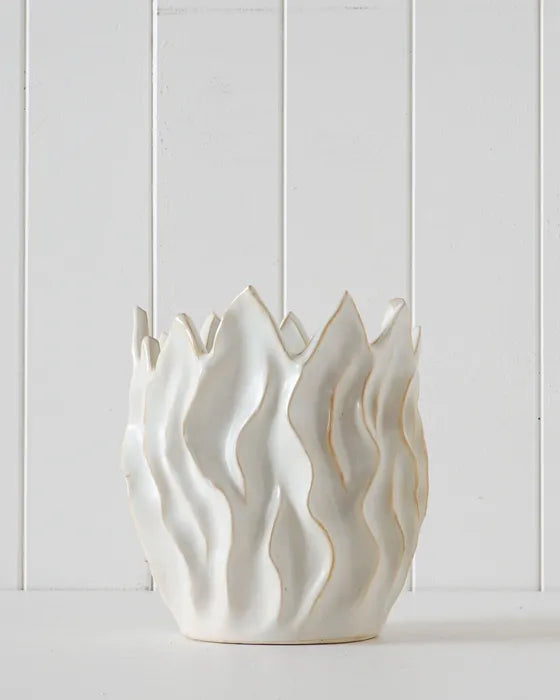 Vase - Baked Alaska - Cream - 19x22x19cm