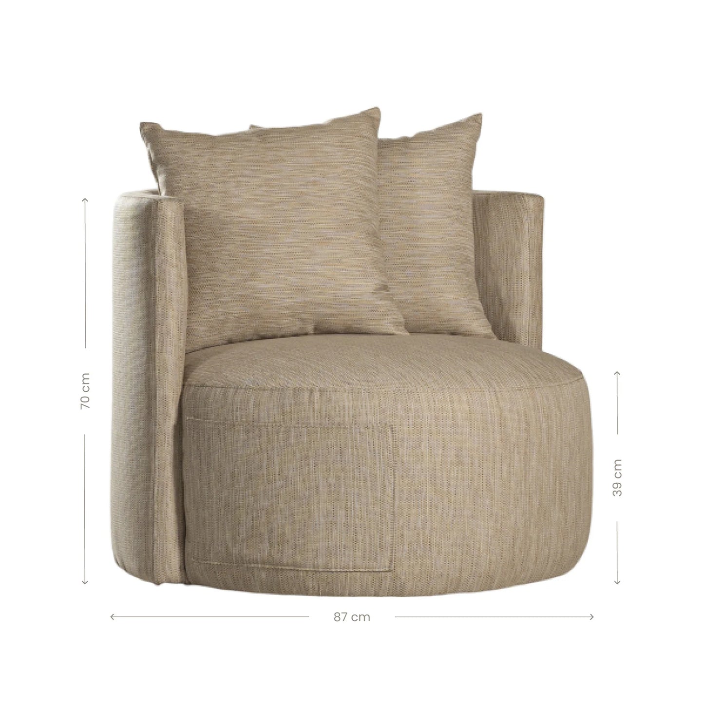 BONZA BAY OUTDOOR SOFA | LATTE