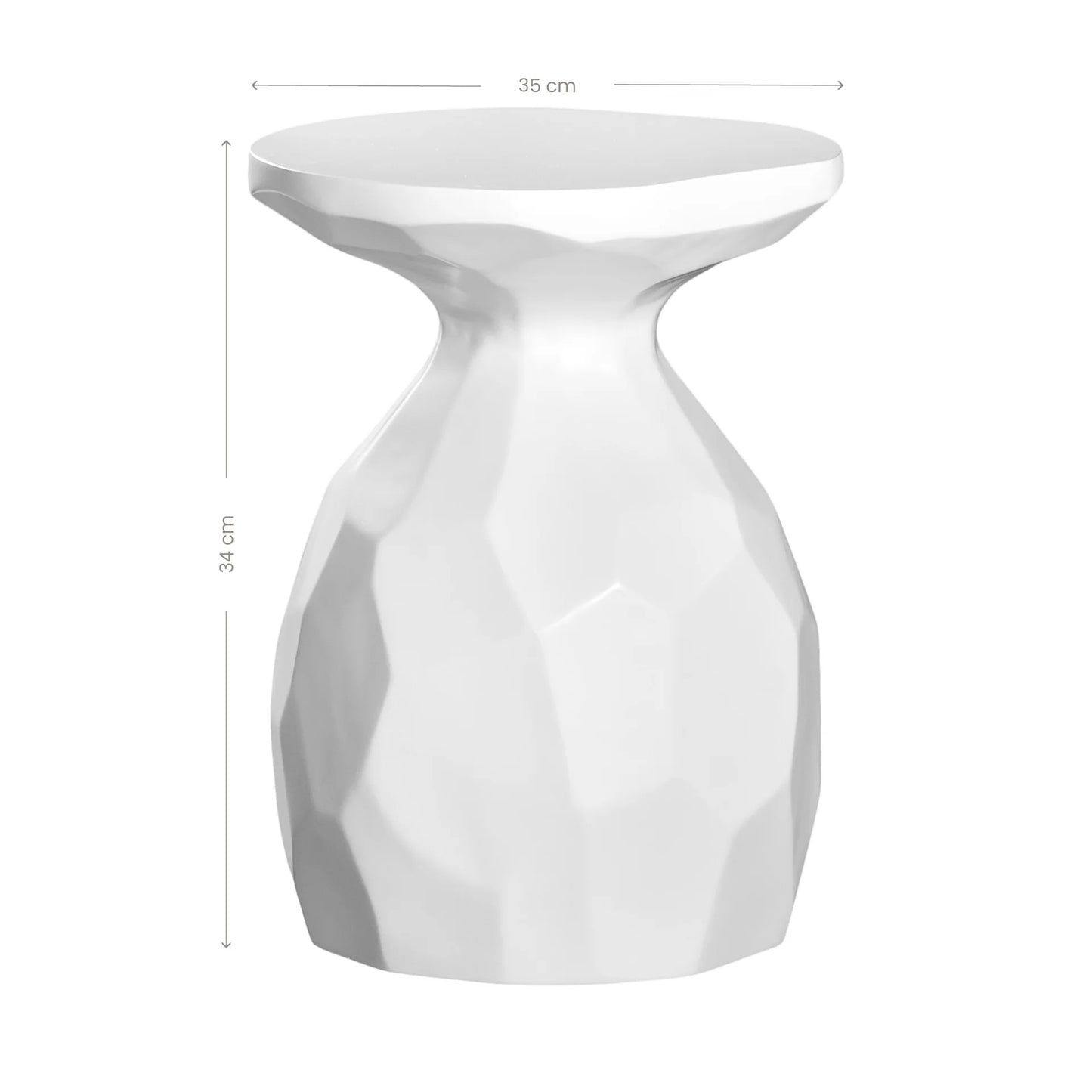 MOKOLO STOOL | WHITE RESIN