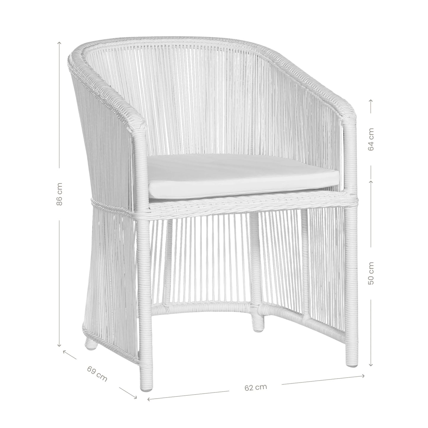 RETREAT DINING CHAIR | WHITE