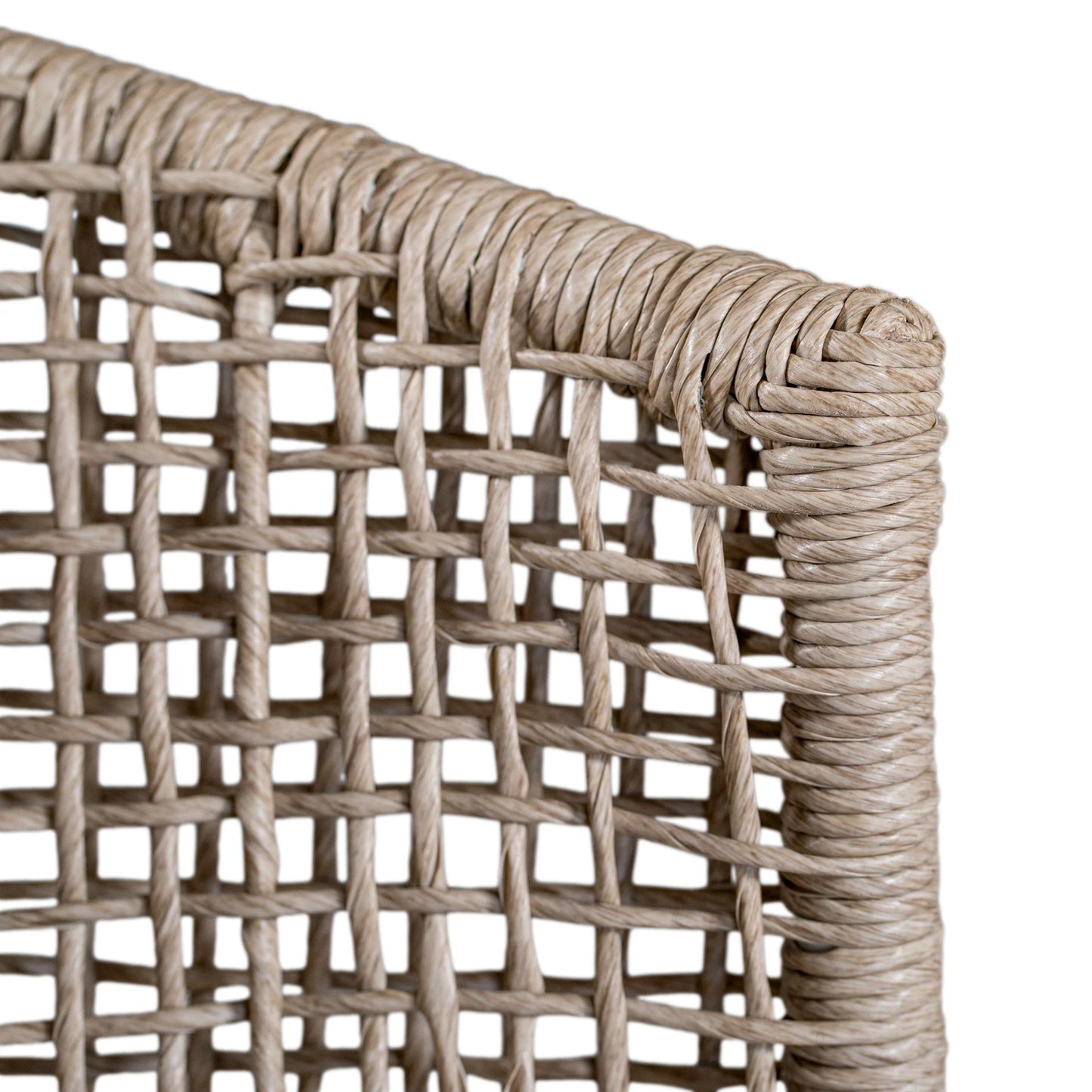 SANCTUARY OUTDOOR DINING CHAIR | NATURAL WITH WHITE LEGS