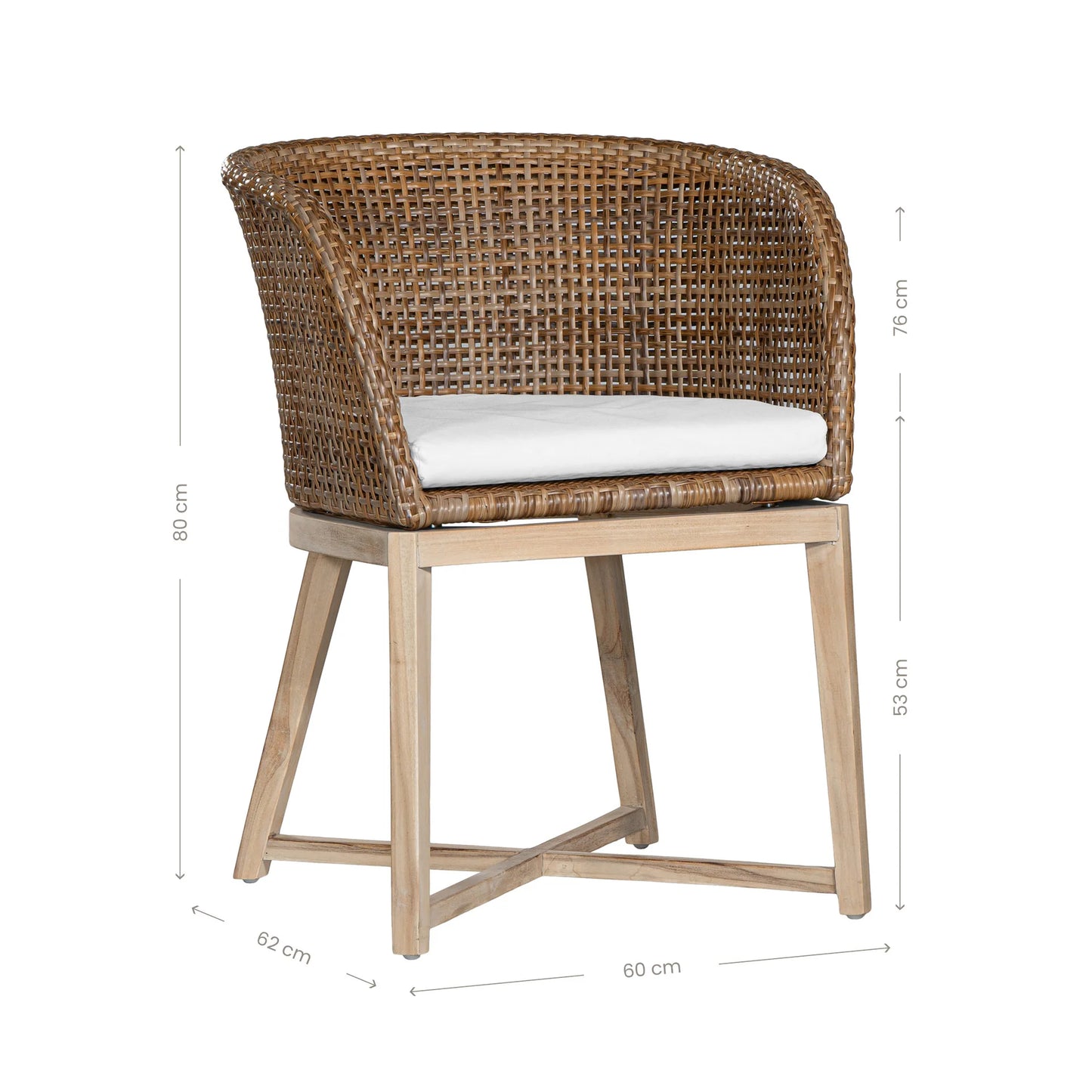 TULA DINING CHAIR | POLYRATTAN | NATURAL